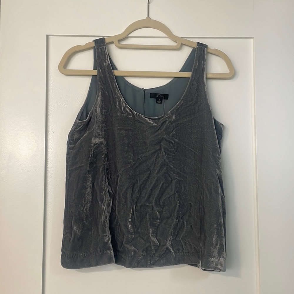 NWT J Crew Velvet Tank